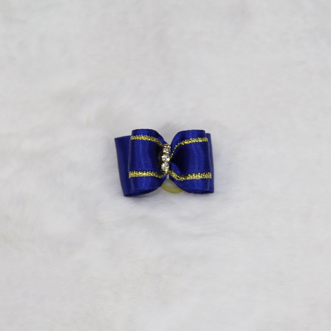 Three Crystal Bow Crystal Bows & Barrettes - Designer Dog Clothes from Southlake Paws