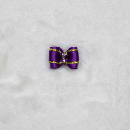 Hello Doggie Three Crystal Bow Crystal Bows & Barrettes