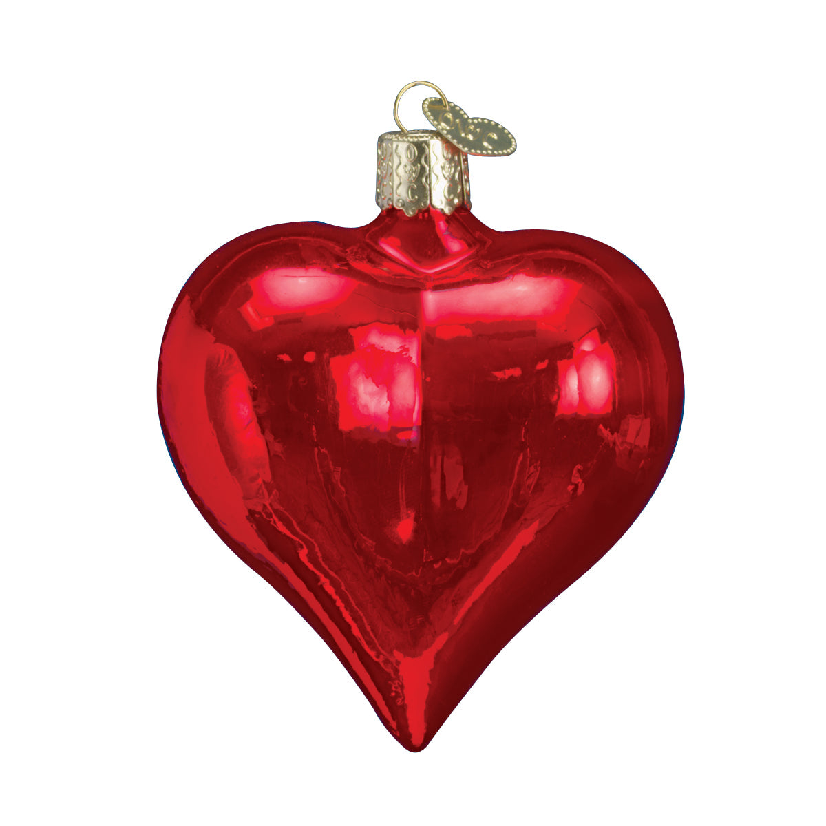 Large Shiny Red Heart Ornament - Southlake Paws
