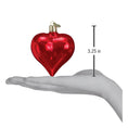 Load image into Gallery viewer, Large Shiny Red Heart Ornament - Southlake Paws
