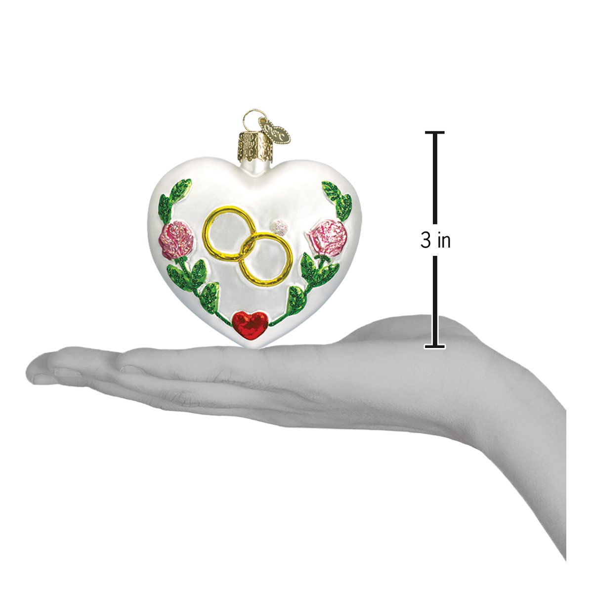 Wedding Heart Ornament - Southlake Paws