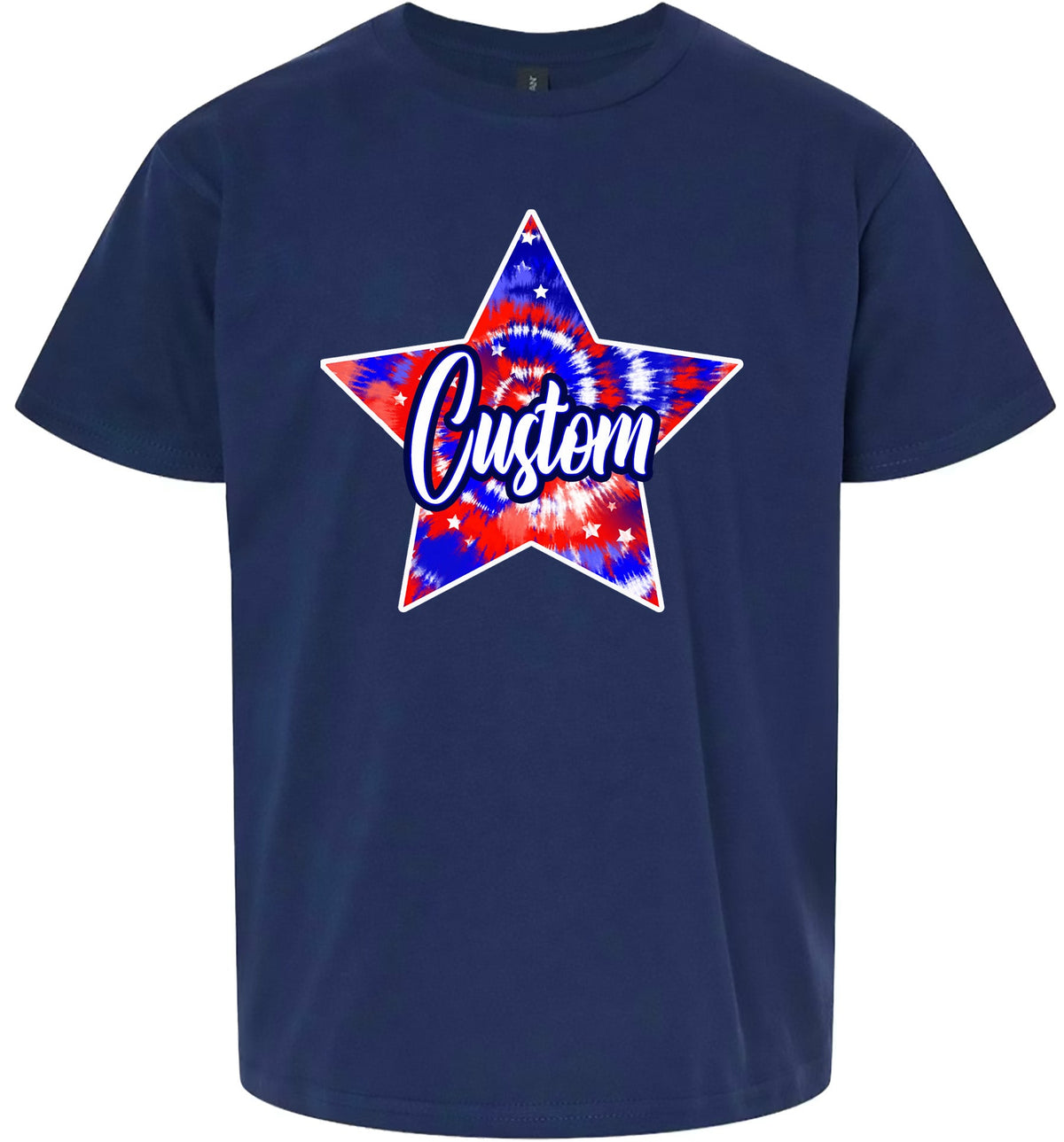 Custom Patriotic Tie Dye Children's Gildan Soft Shirt