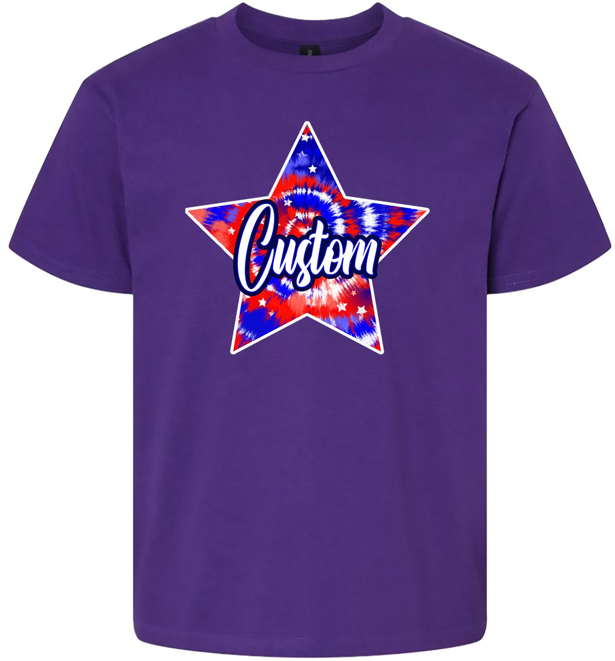 Custom Patriotic Tie Dye Children's Gildan Soft Shirt