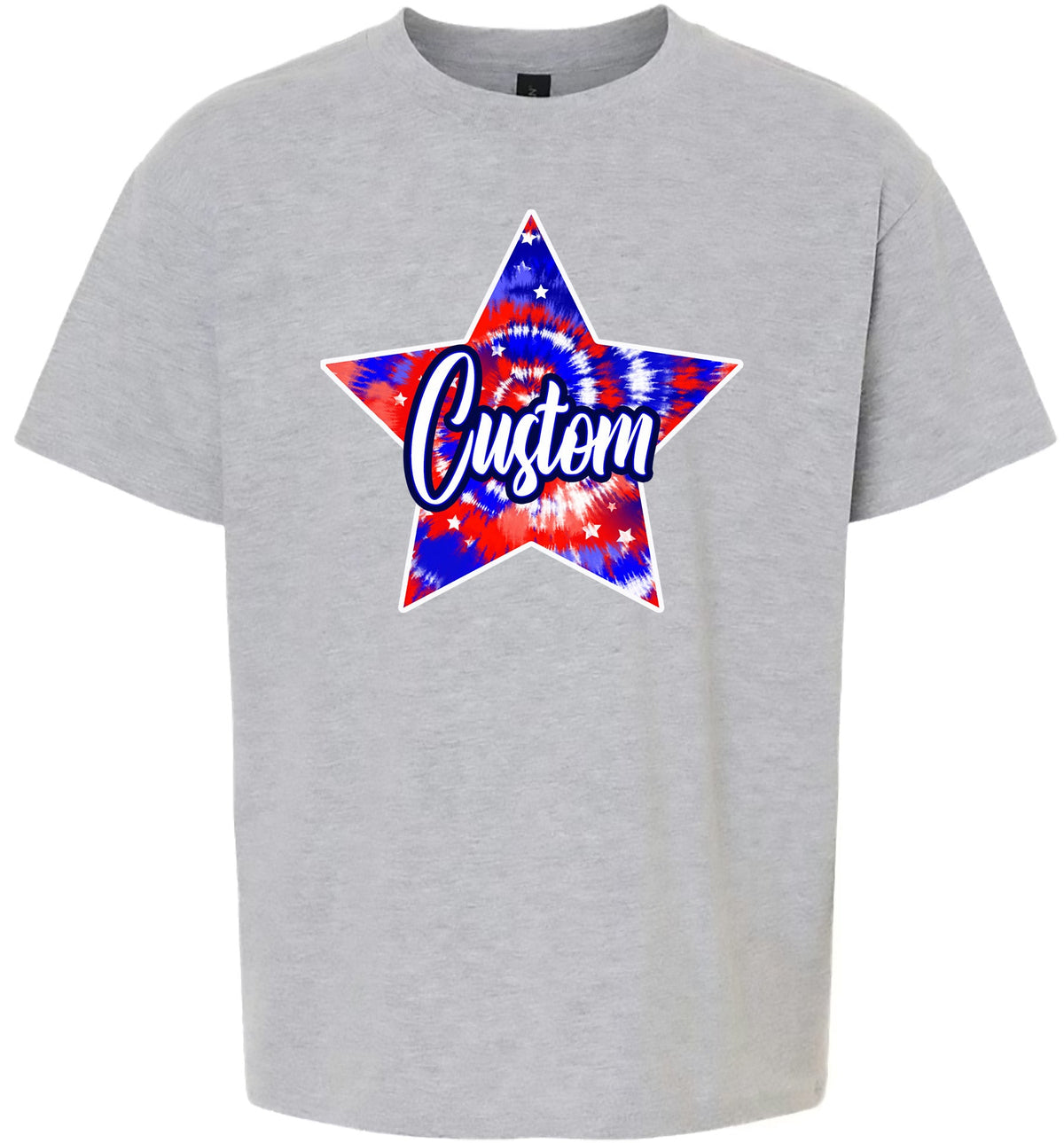 Custom Patriotic Tie Dye Children's Gildan Soft Shirt