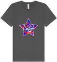 Load image into Gallery viewer, Custom Patriotic Tie Dye Unisex V-Neck Shirt
