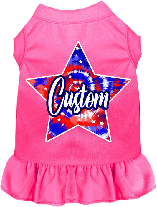 Custom Patriotic Tie Dye Pet Dress