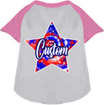 Load image into Gallery viewer, Custom Patriotic Tie Dye Pet Raglan Shirts
