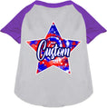 Load image into Gallery viewer, Custom Patriotic Tie Dye Pet Raglan Shirts
