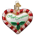 Load image into Gallery viewer, Peppermint Heart Ornament - Southlake Paws
