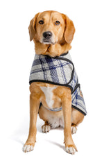 Grey and Blue Plaid Blanket Coat
