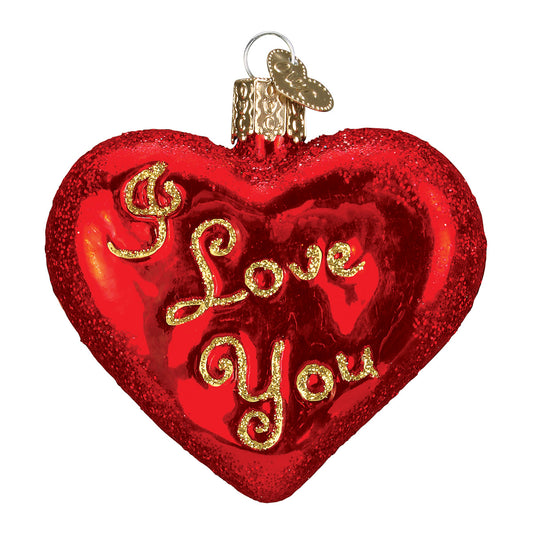 I Love You Heart Ornament - Southlake Paws