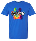 Load image into Gallery viewer, Custom Bright Tie Dye Paw Children's Gildan Soft Shirt
