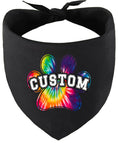Load image into Gallery viewer, Custom Bright Tie Dye Paw Pet Bandana
