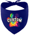 Load image into Gallery viewer, Custom Bright Tie Dye Paw Pet Bandana
