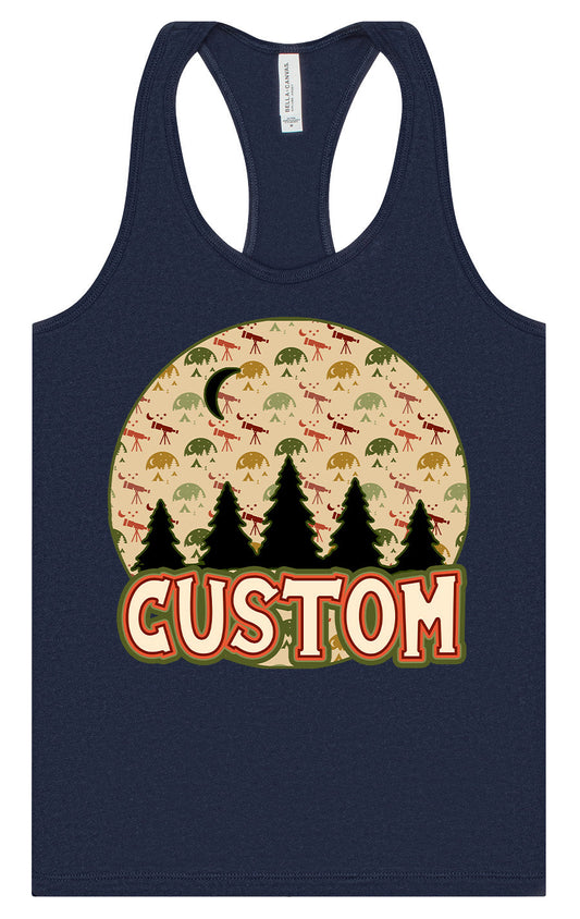 Custom Under the Stars Women's Racerback Tank