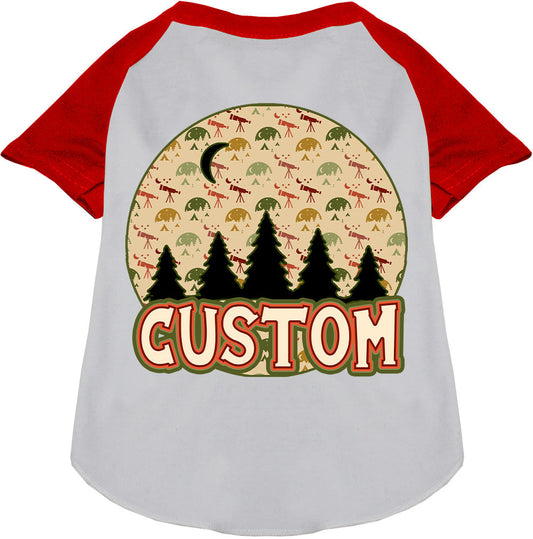Custom Under the Stars Pet Raglan Shirts