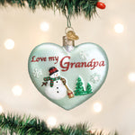 Grandpa Heart Ornament