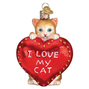 I Love My Cat Ornament