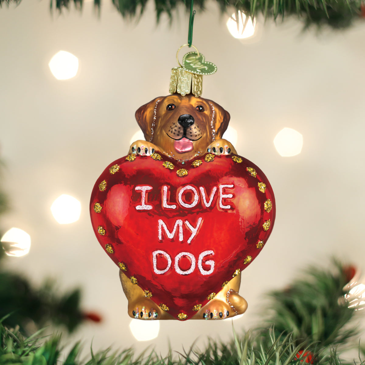 I Love My Dog Ornament - Southlake Paws