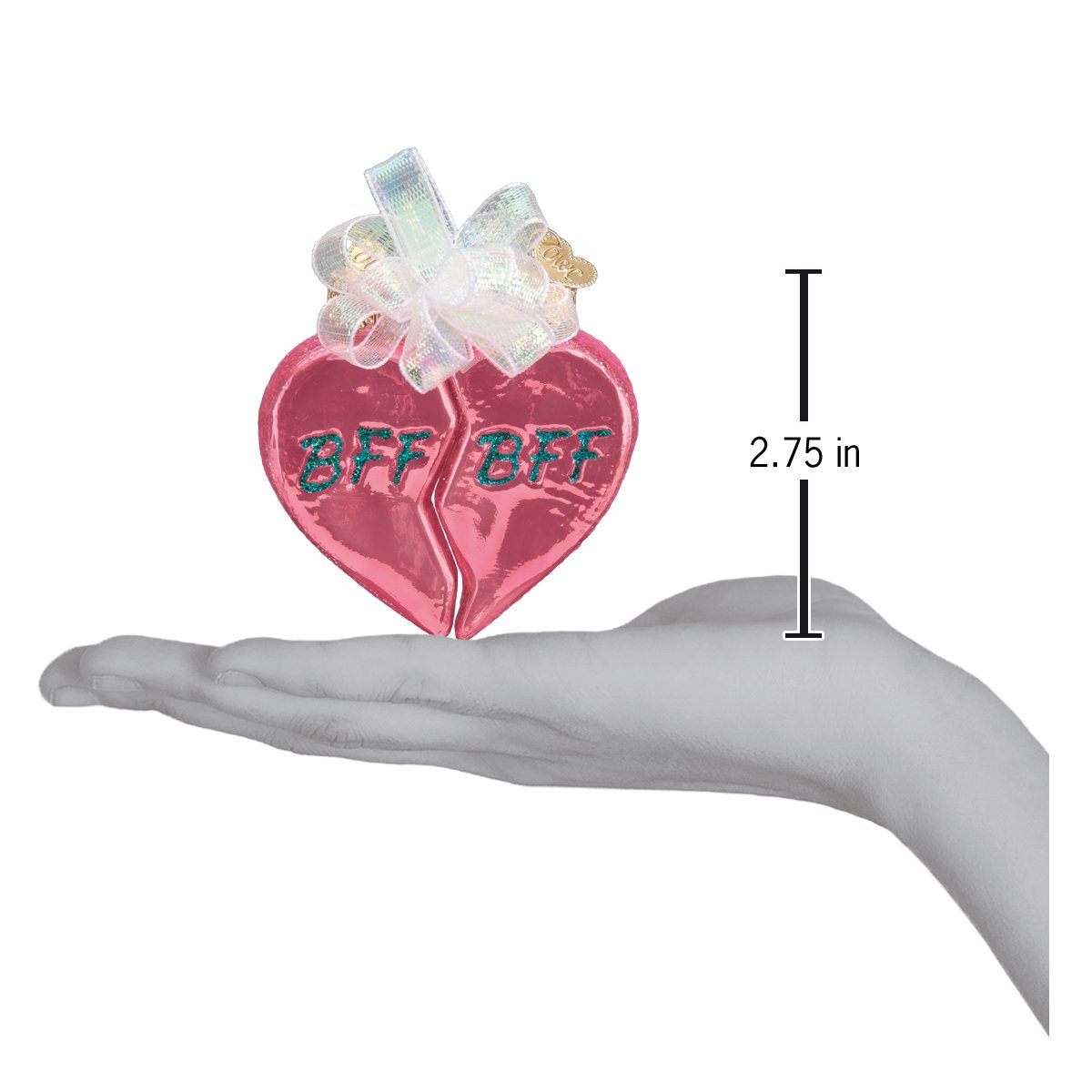 Bff Hearts Ornament - Southlake Paws