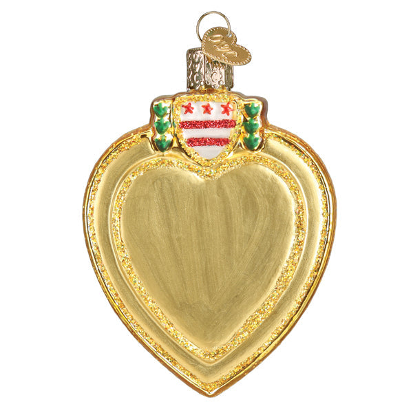 Purple Heart Ornament - Southlake Paws