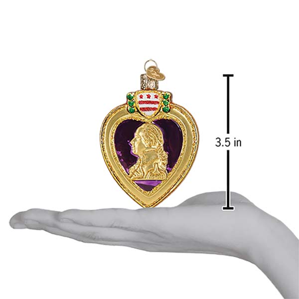 Purple Heart Ornament - Southlake Paws