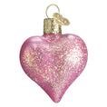 Load image into Gallery viewer, Pink Glittered Heart Ornament - Southlake Paws
