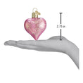 Load image into Gallery viewer, Pink Glittered Heart Ornament - Southlake Paws
