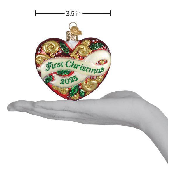 2025 First Christmas Heart Ornament - Southlake Paws