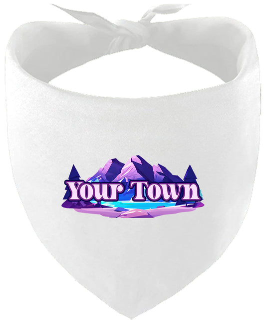 Custom Alpine Pawscape Pet Bandana