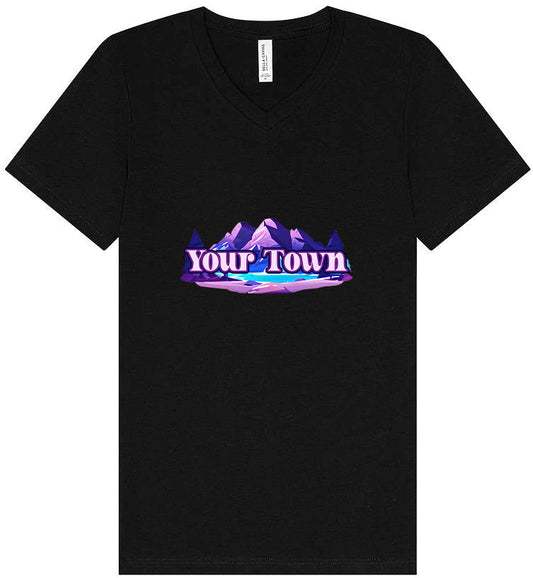 Custom Alpine Pawscape Unisex V-Neck Shirt