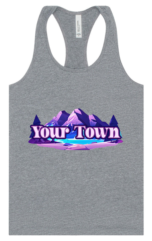 Custom Alpine Pawscape Women's Racerback Tank