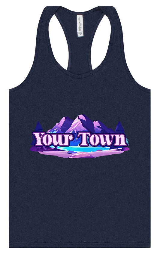 Custom Alpine Pawscape Women's Racerback Tank