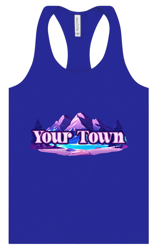 Custom Alpine Pawscape Women's Racerback Tank