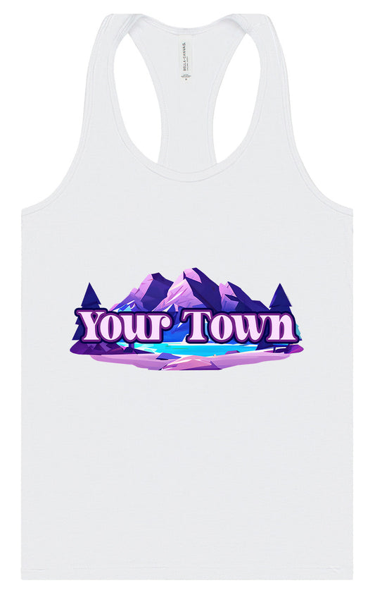 Custom Alpine Pawscape Women's Racerback Tank