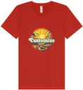 Load image into Gallery viewer, Custom Trippy Peaks Unisex V-Neck Shirt
