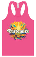 Load image into Gallery viewer, Custom Trippy Peaks Women's Racerback Tank
