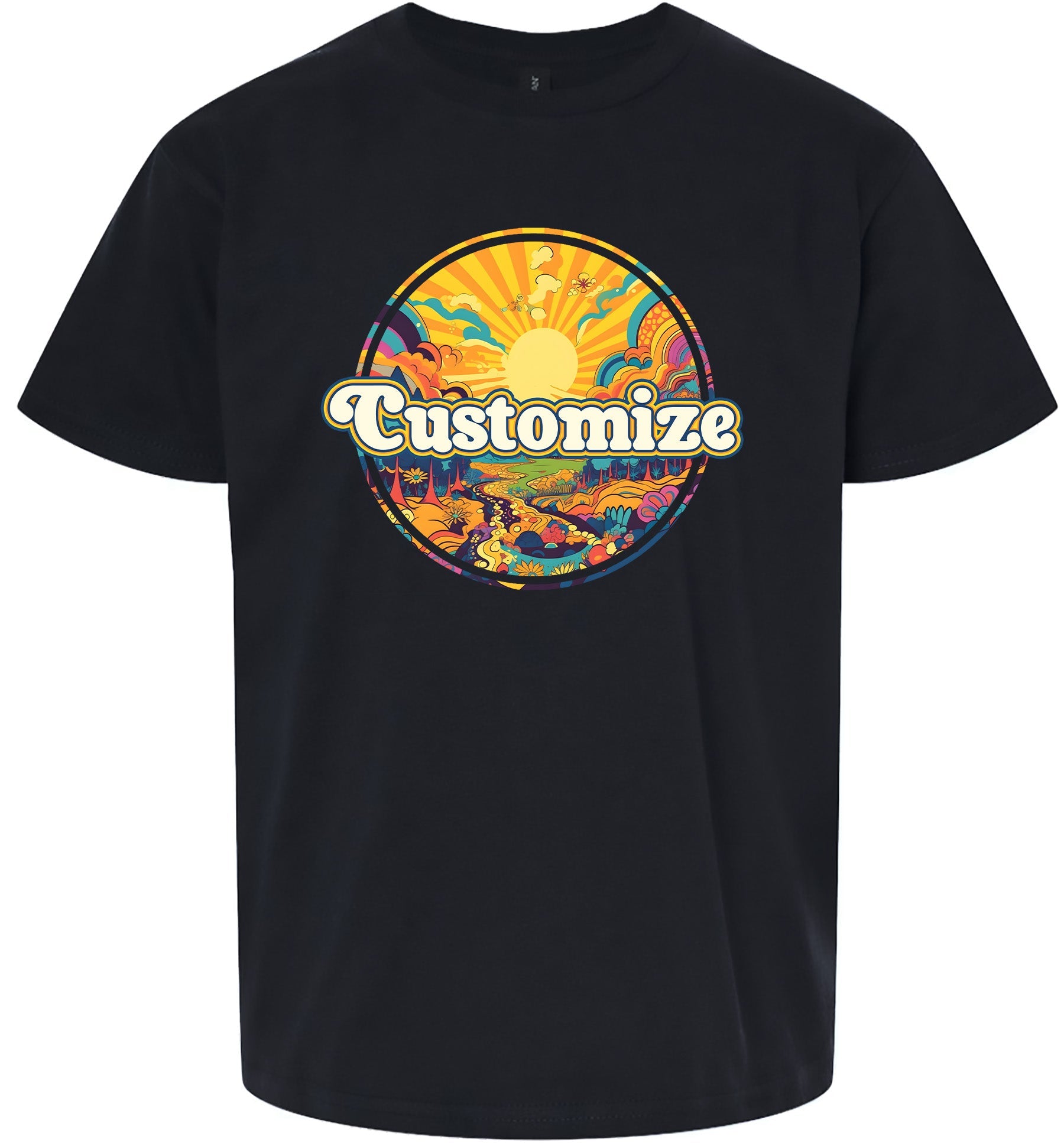 Custom Trippy Peaks Children's Gildan Soft Shirt