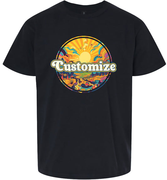 Custom Trippy Peaks Children's Gildan Soft Shirt