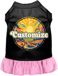 Load image into Gallery viewer, Custom Trippy Peaks Pet Dress
