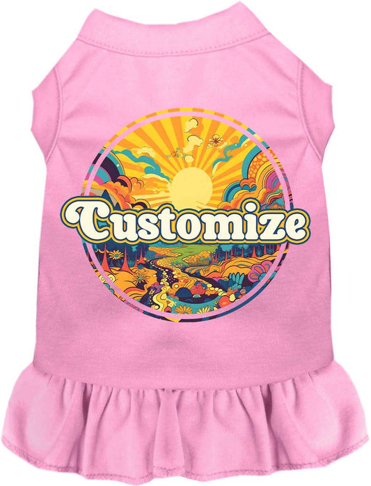 Custom Trippy Peaks Pet Dress