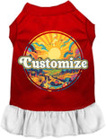 Load image into Gallery viewer, Custom Trippy Peaks Pet Dress
