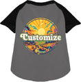 Load image into Gallery viewer, Custom Trippy Peaks Pet Raglan Shirts
