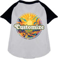 Load image into Gallery viewer, Custom Trippy Peaks Pet Raglan Shirts
