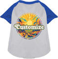 Load image into Gallery viewer, Custom Trippy Peaks Pet Raglan Shirts
