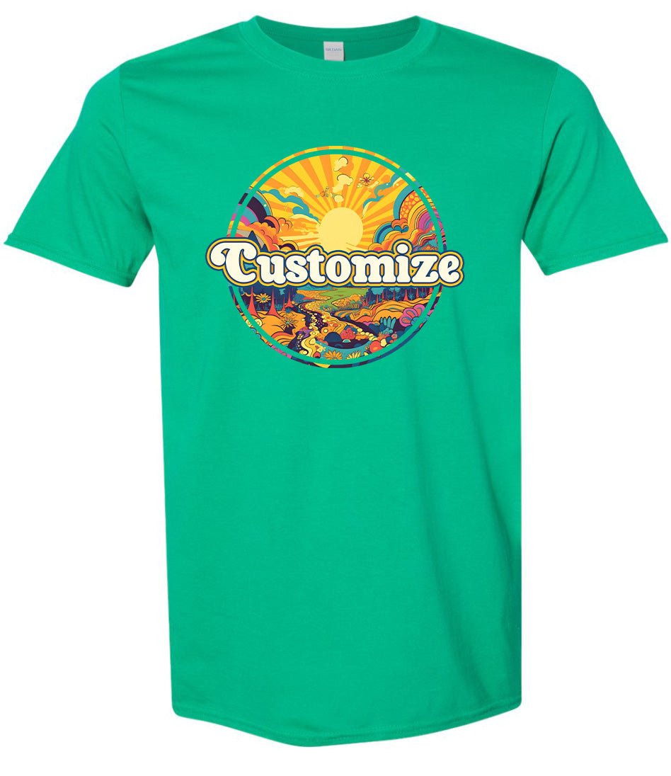Custom Trippy Peaks Children's Gildan Soft Shirt