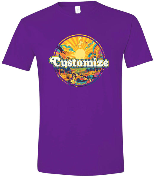 Custom Trippy Peaks Children's Gildan Soft Shirt