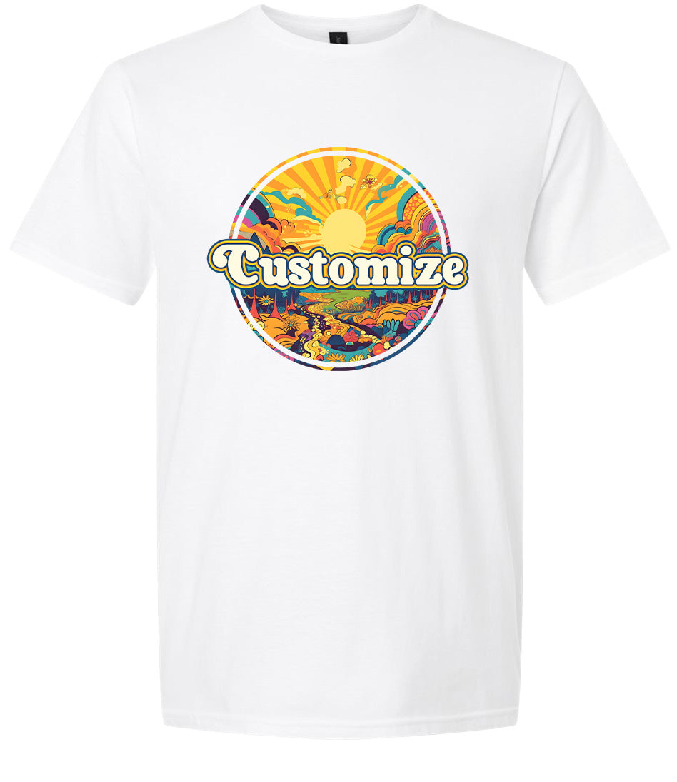 Custom Trippy Peaks Children's Gildan Soft Shirt