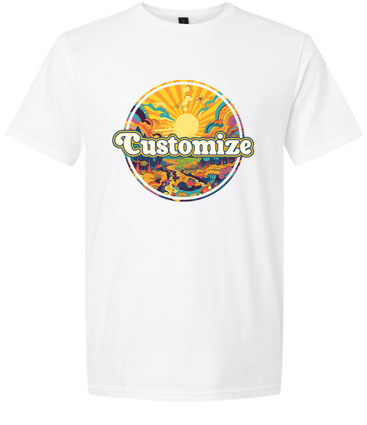 Custom Trippy Peaks Children's Gildan Soft Shirt