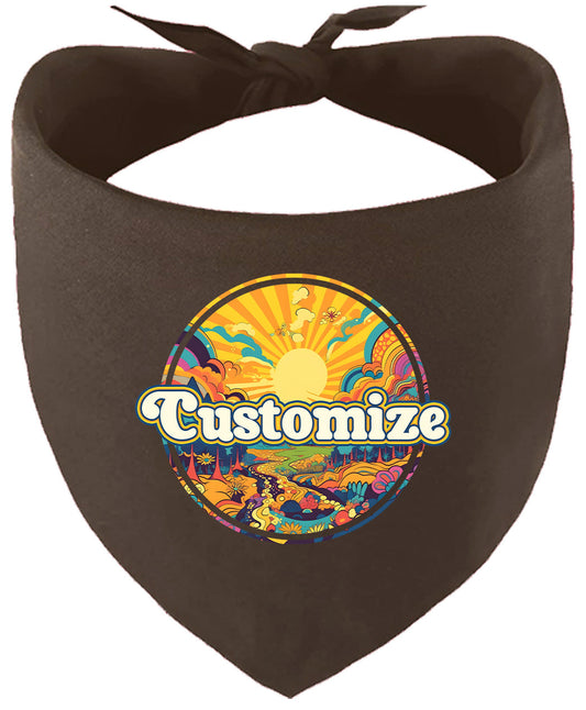 Custom Trippy Peaks Pet Bandana